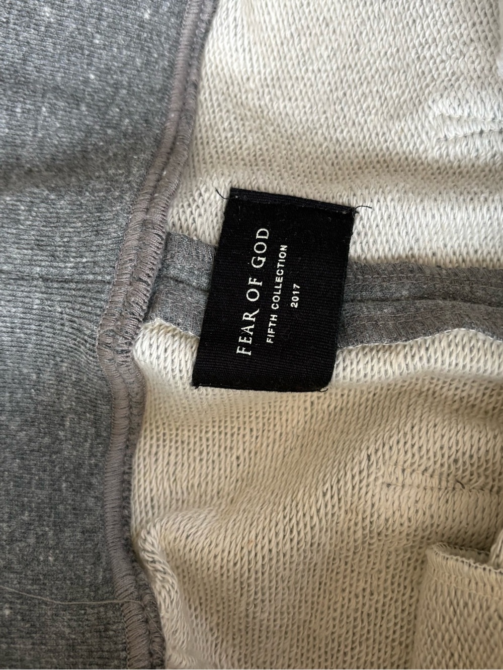 Fear of God Gray Drawstring Jogger Sweatpants with Ankle Zippers - Picture 4 of 6